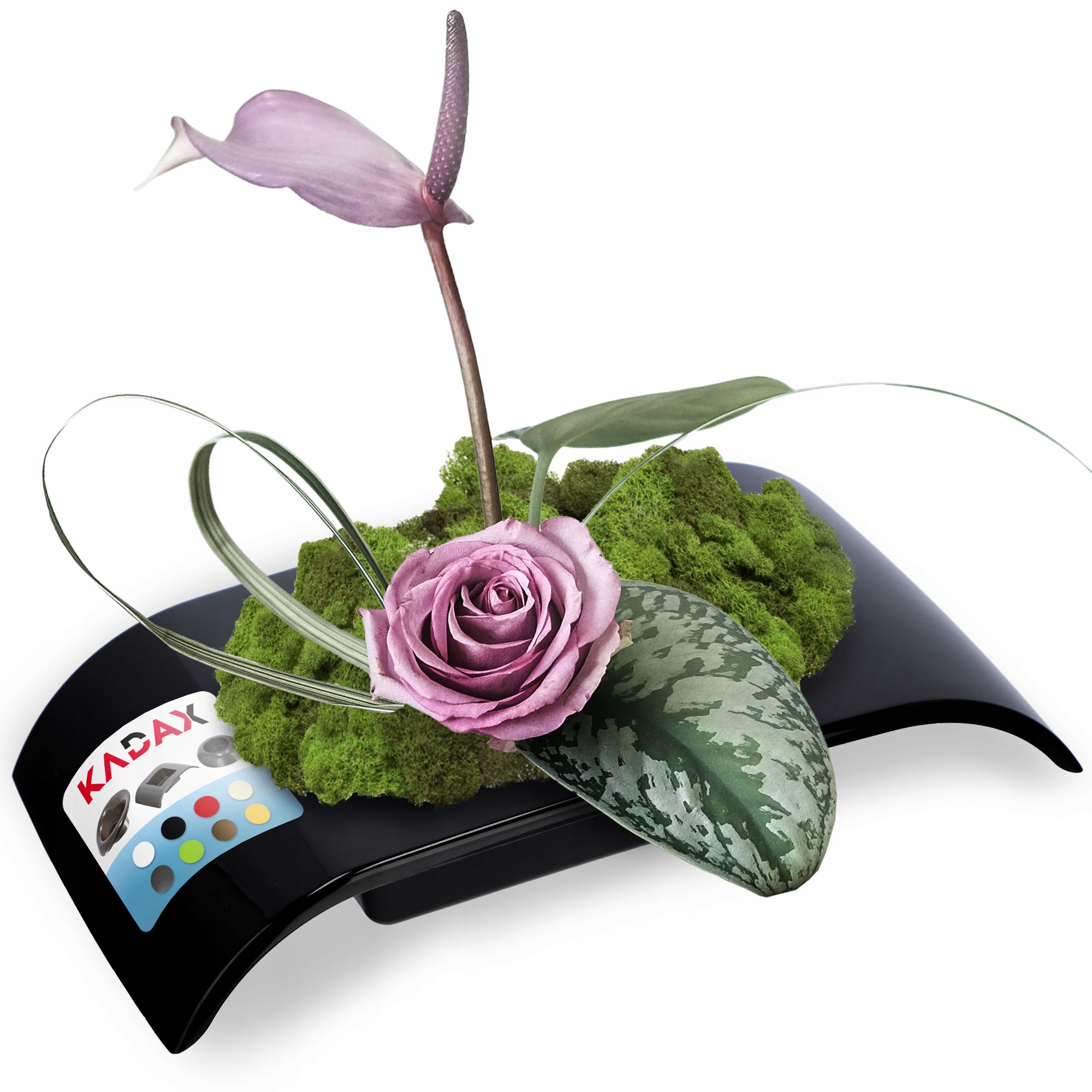

Doniczka Donica Osłonka Ikebana Kompozycja Czarna