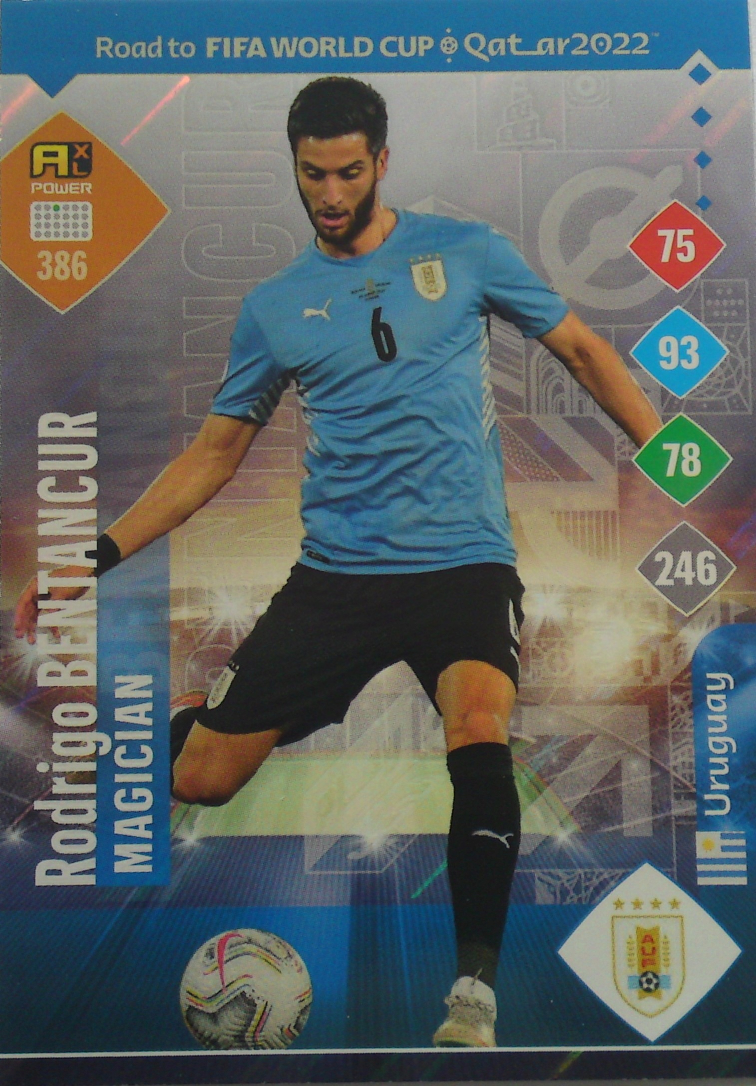 Panini Road Fifa World Qatar 2022 Magician Rodrigo Bentancur 386