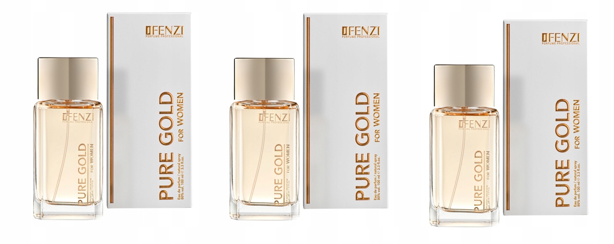 JFenzi Pure Gold 3x100 ml dámská parfémovaná voda