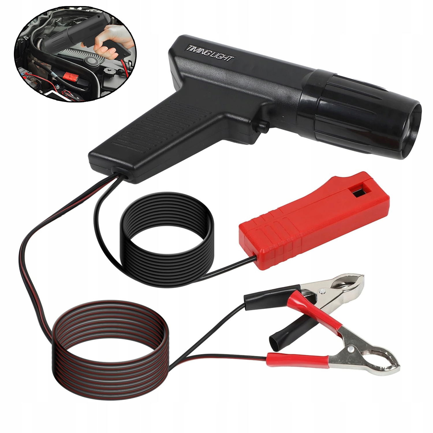 12V Stroboskopická lampa pro zapalování, přesná, s regulací úhlu