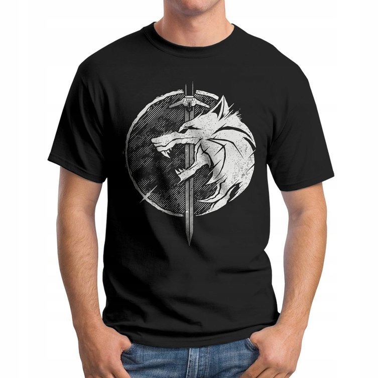 

Koszulka T-Shirt Witcher Wiedźmin Wilk Wolf S
