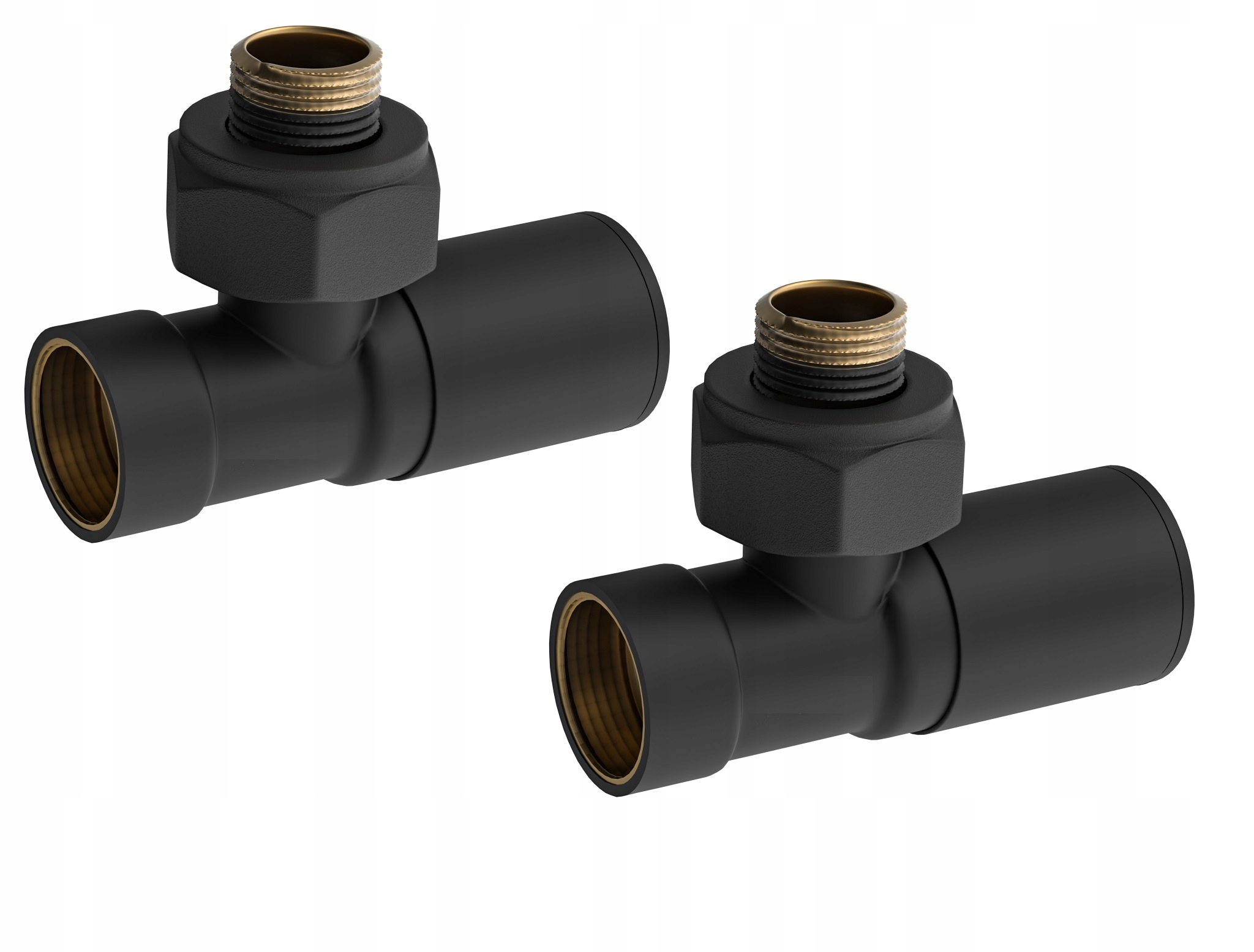 Úhlové radiátorové ventily 1/2''x1/2'' Černé