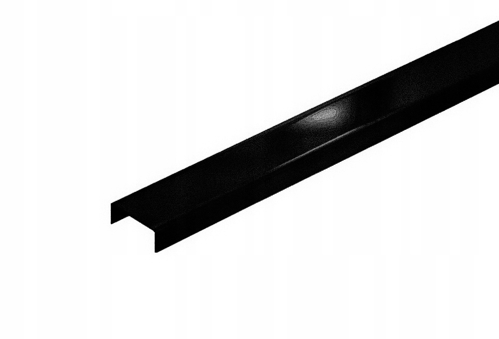Listwa C czarny mat 2x280 cm