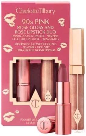 Icon Baby Fresh Pink Gloss and Pink Lipstick Duo Charlotte Tilbury- zestaw