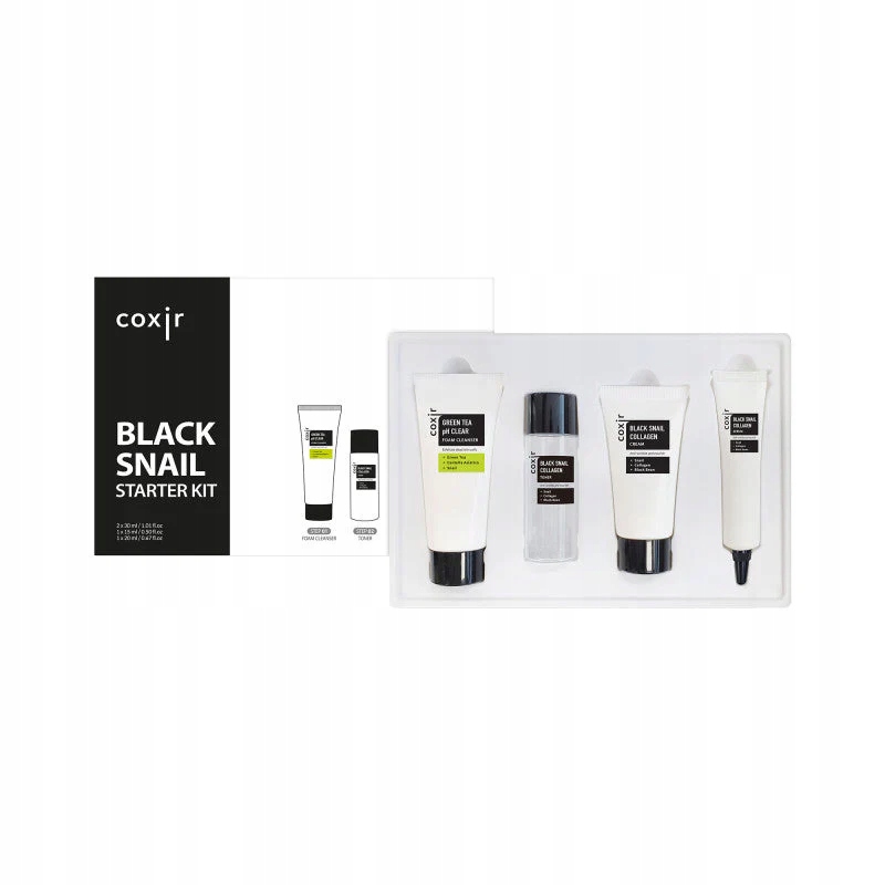 Coxir Black Snail Collagen pečující sada 30+30+20+15 ml