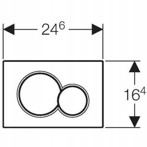 Geberit Sigma01 Przycisk spłukujący do WC biały Linia Sigma01