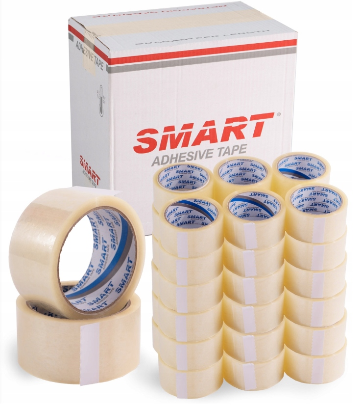 Zestaw 36 szt. taśma pakowa Smart 48/66y 60 m, klej akrylowy