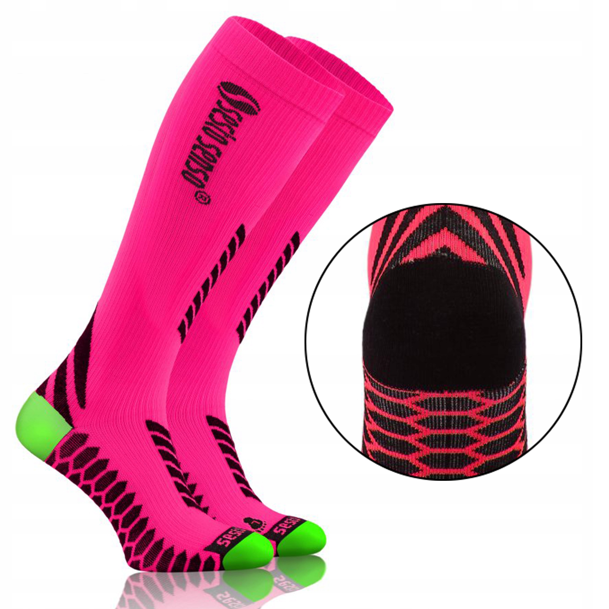 

Skarpety kompresyjne Sesto Senso, różowe, 43/47