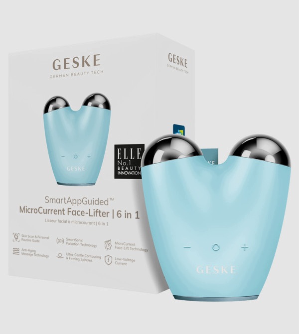 Geske Microcurrent Face Lifter 6w1 Masażer do twarzy Turkusowy