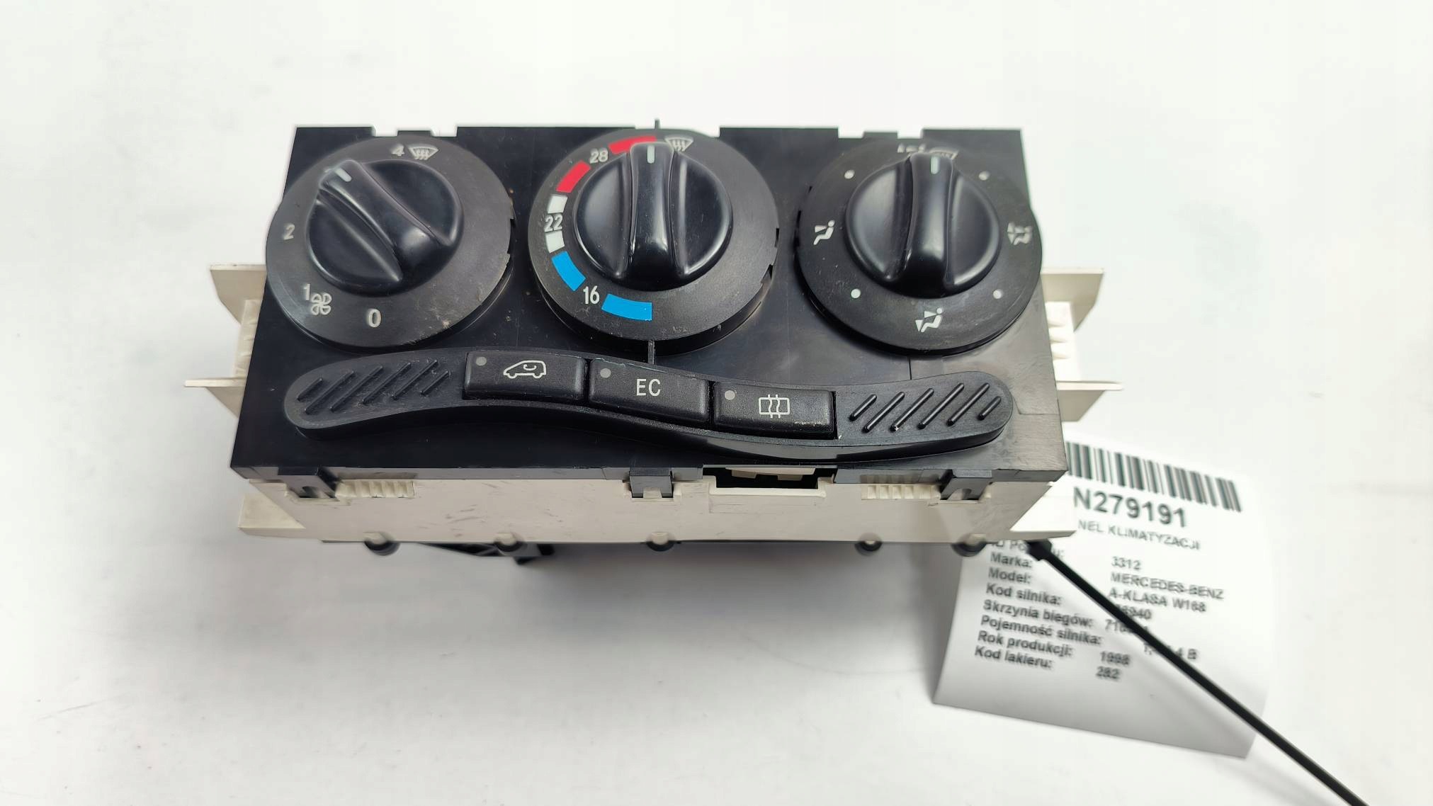 Unite commande clima 1688300485 MERCEDES-BENZ A-KLASA W168