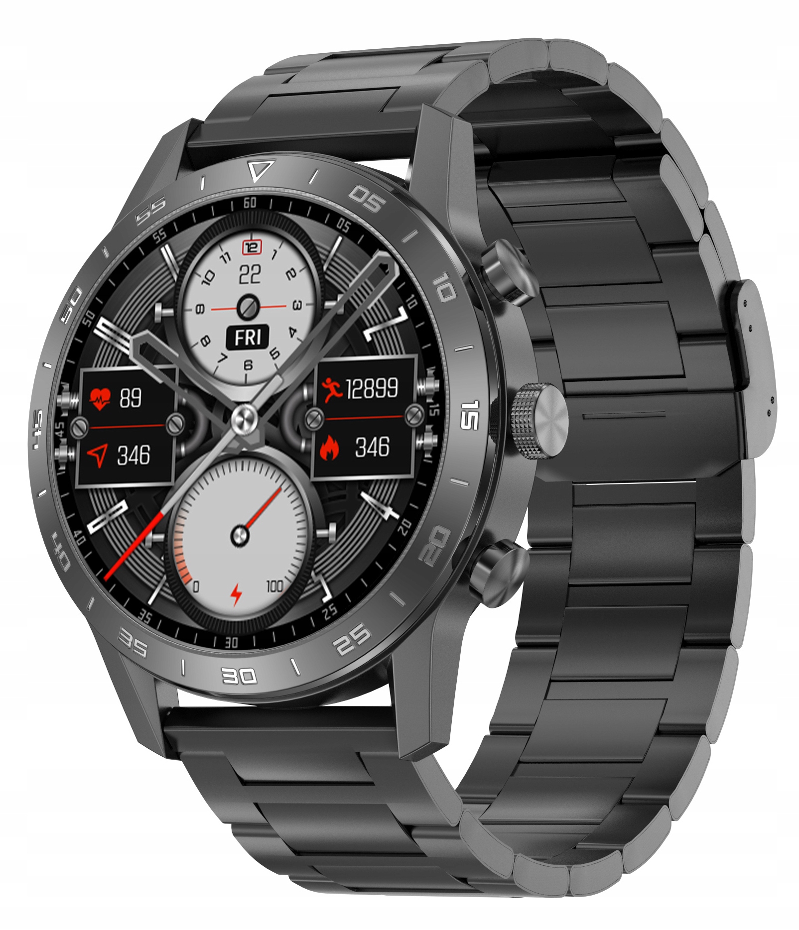 UNIWERSALNA BRANSOLETA PASEK STALOWY DO SMARTWATCH ZEGAREK 22mm + TELESKOPY Producent Inna