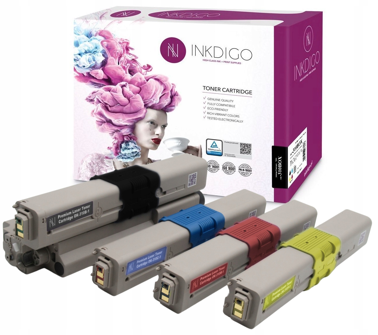 

4x Toner Oki C310 C330 C331 MC352 MC361 MC362 Cmyk