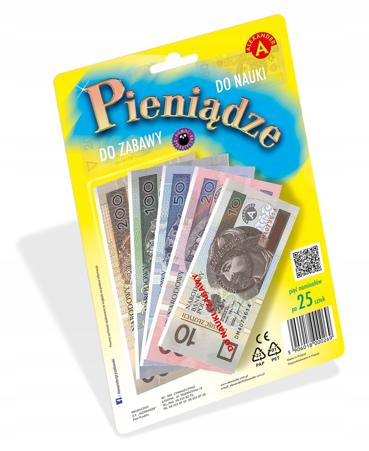 

Pieniądze złotówki zabawkowe 0026 Alexander