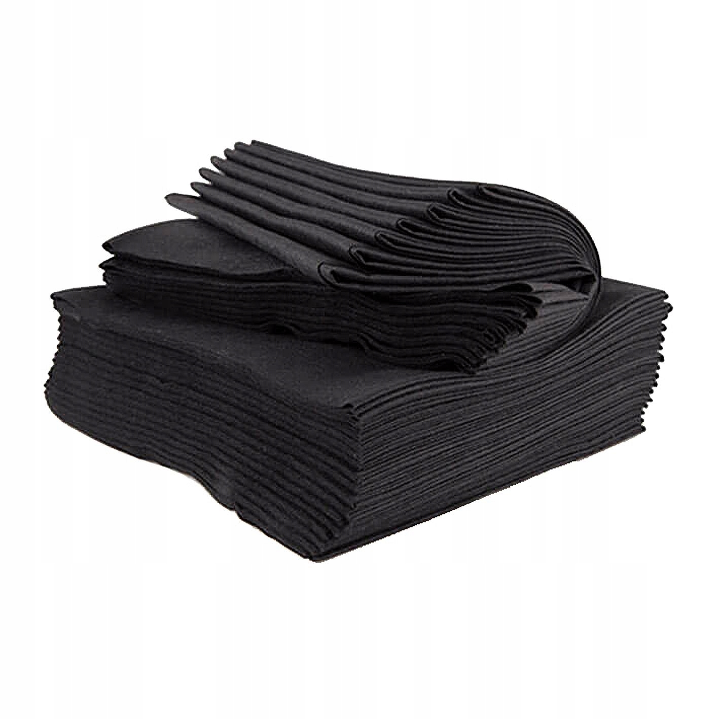 Kadeřnické ručníky Barberské na jedno použití netkané Černé 50 x 70 100 x