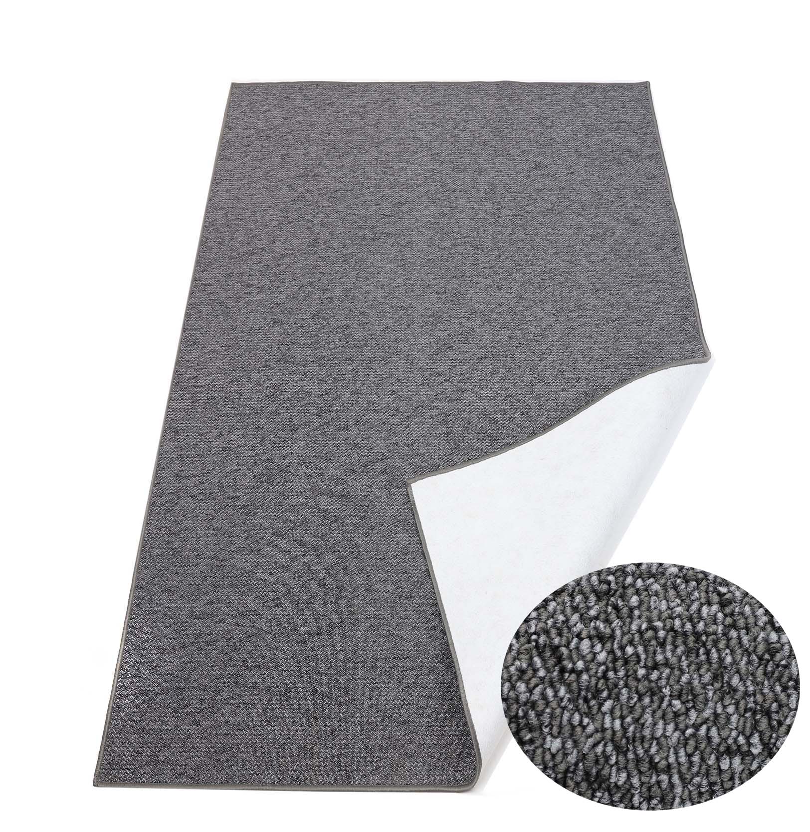 Trwały Gęsty Dywan Sznurkowy Grafitowy 100x400 cm