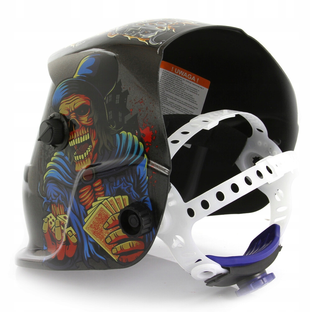 MASKA SPAWALNICZA PRZYŁBICA SAMOŚCIEMNIAJĄCA WZÓR + FILTRY + KĄTOWNIK Klasa optyczna 1/1/1/2