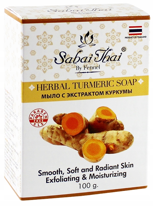 

Mydło Naturalne Do Ciała Z Kurkumą Sabai Thai
