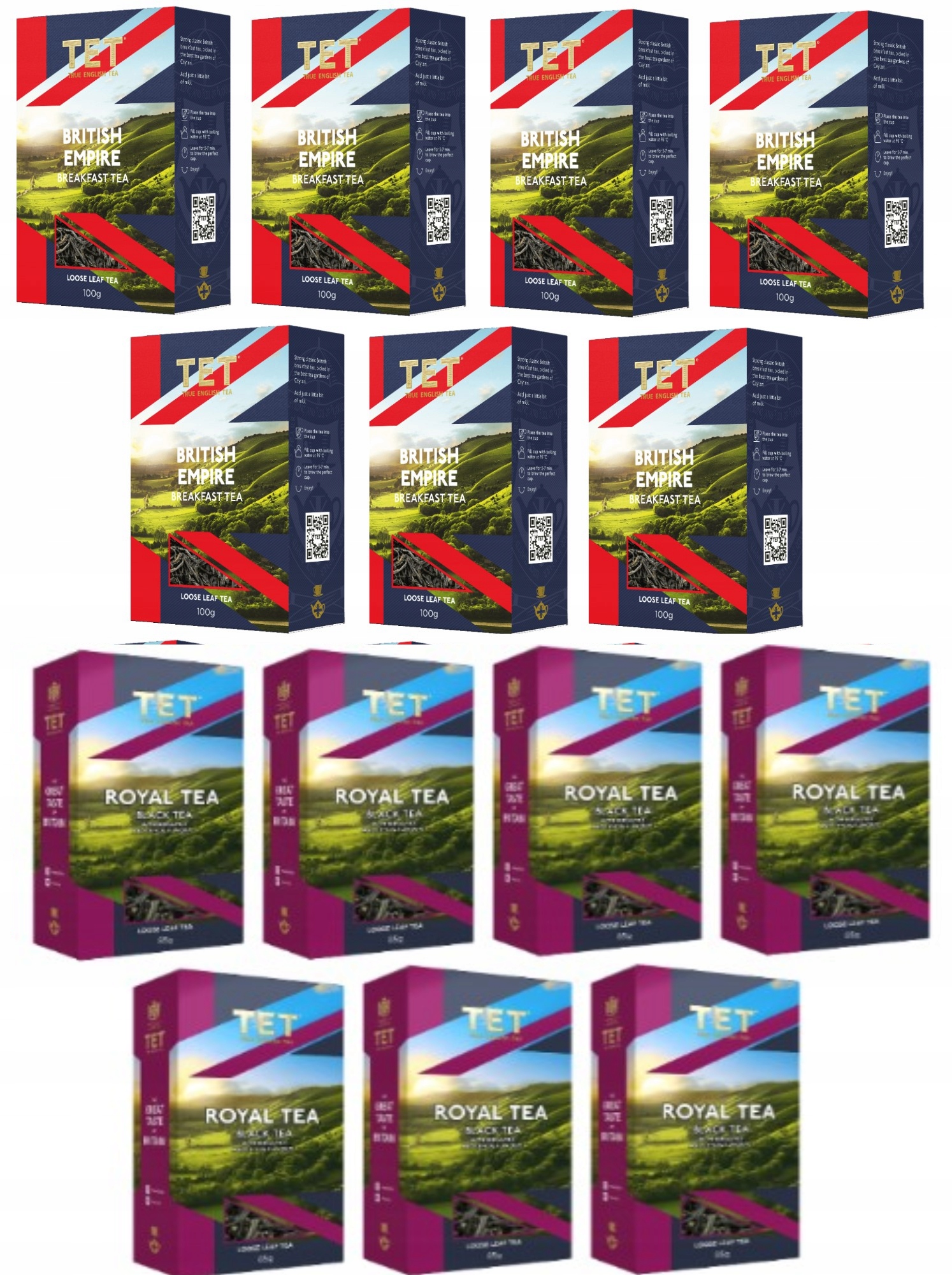 Tet 7x British Empire 7x Royal Tea Herbata Czarna Liściasta
