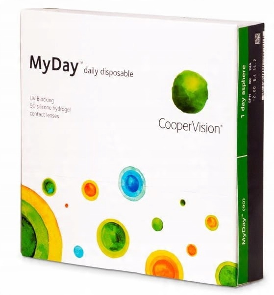 

Soczewki jednodniowe MyDay, 90 szt. -2.50