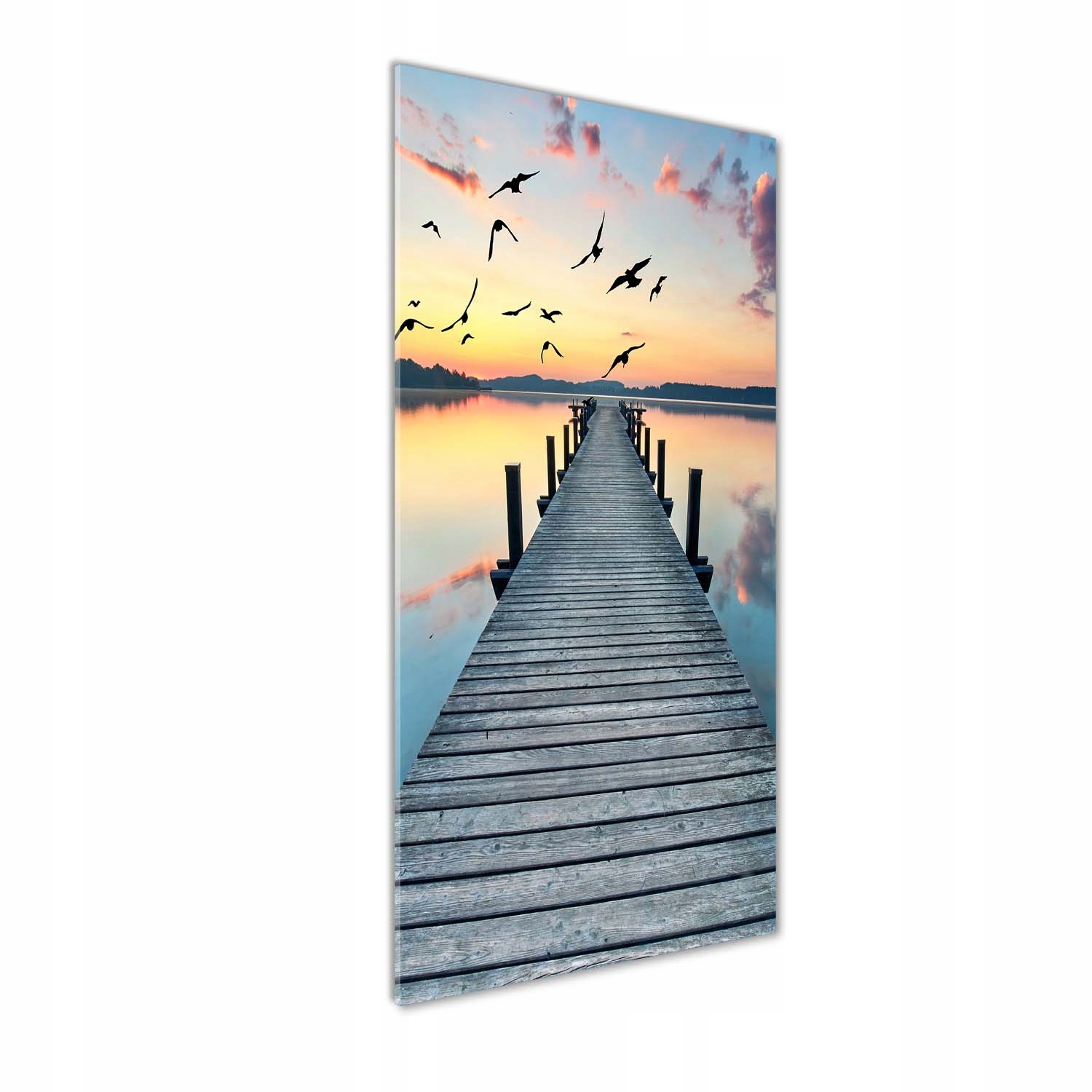 

Foto obraz zdjęcie na szkle Drewniane molo 50x125