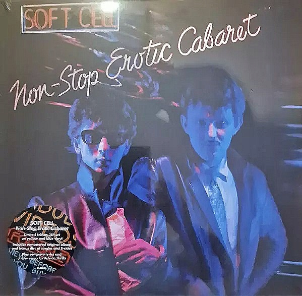 2LP Soft Cell: Non-Stop Erotic Cabaret Yellow & Blue Translucent Vinyl Gate