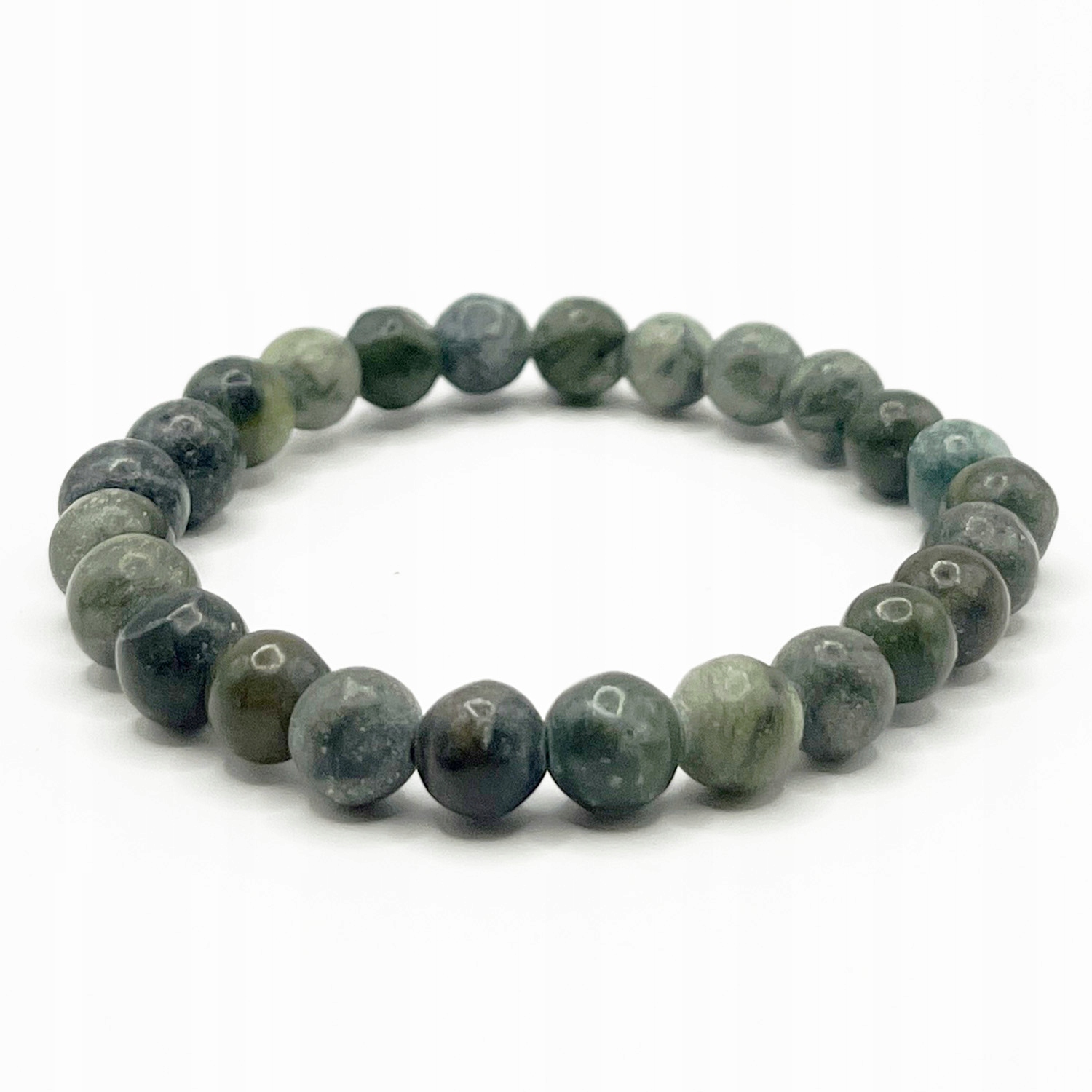 JASPIS KAMBABA Bransoletka na gumce 8mm