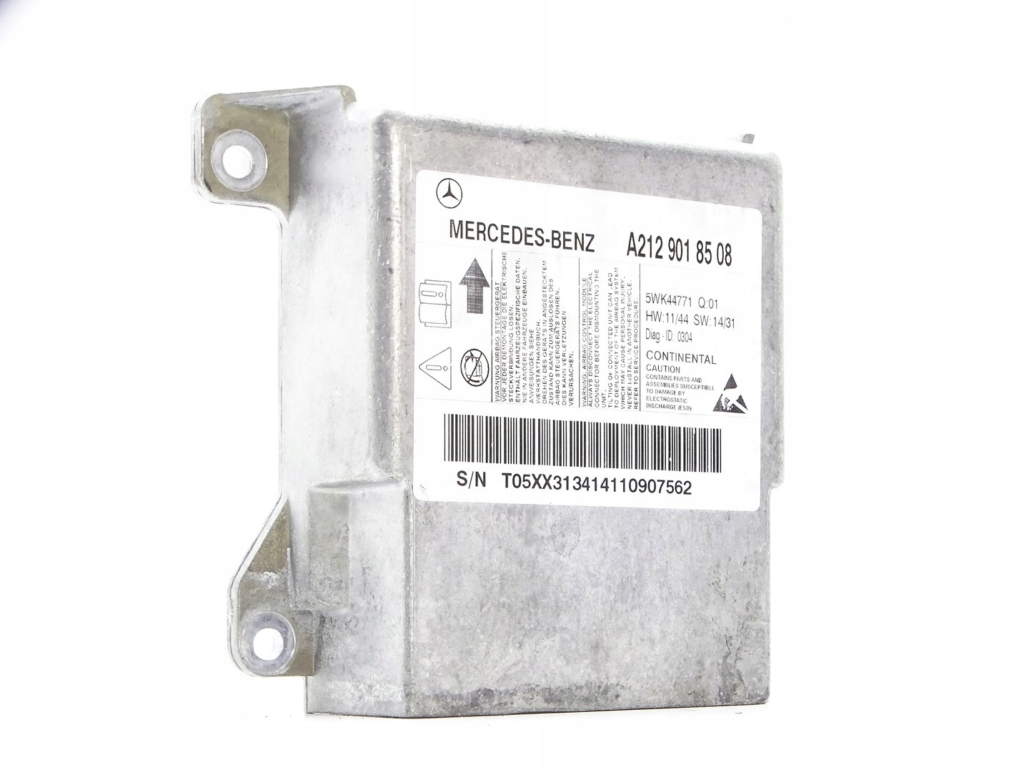 modulo SENSOR airbag POWIETRZNYCH airbag MERCEDES E W212 A2129018508