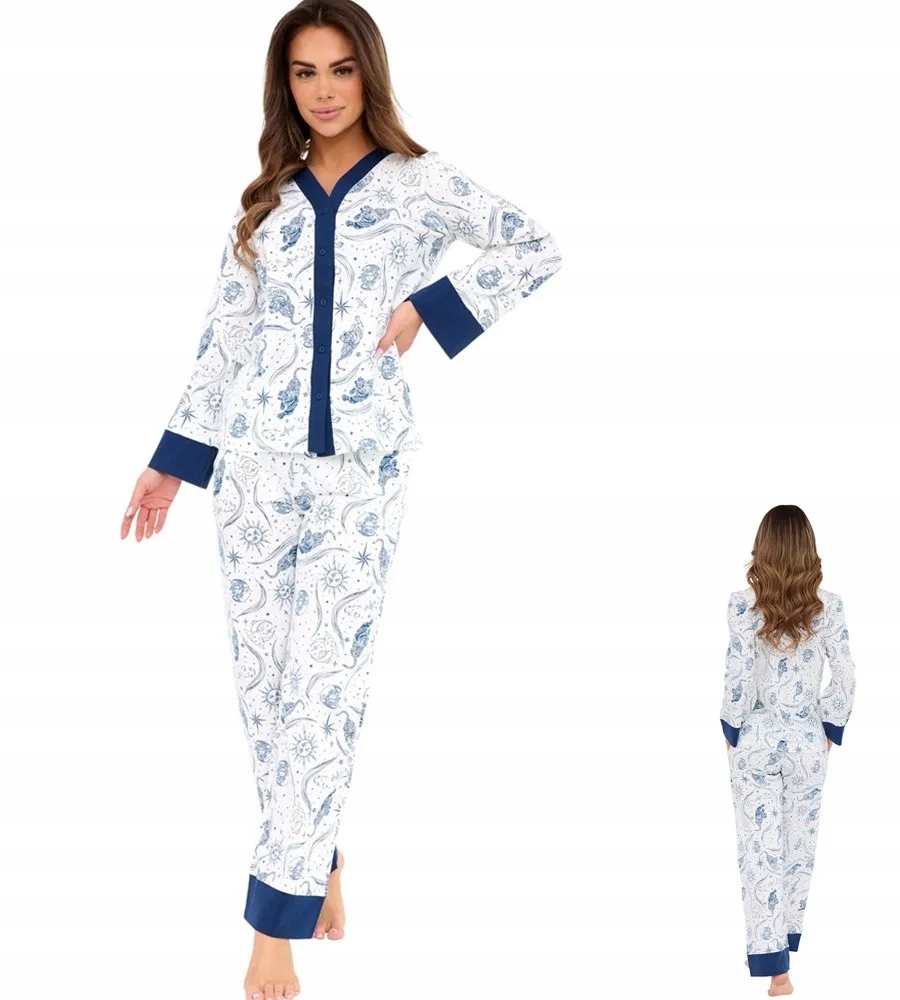 Dámské Pyžamo Cornette Amber 514 XXL 44 Bílá