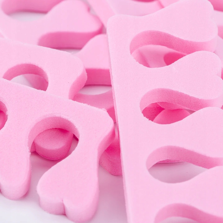 10 Sztuk Separator Pedicure do palców stóp pianka gąbka separatory pedi róż Waga produktu z opakowaniem jednostkowym 0.01 kg