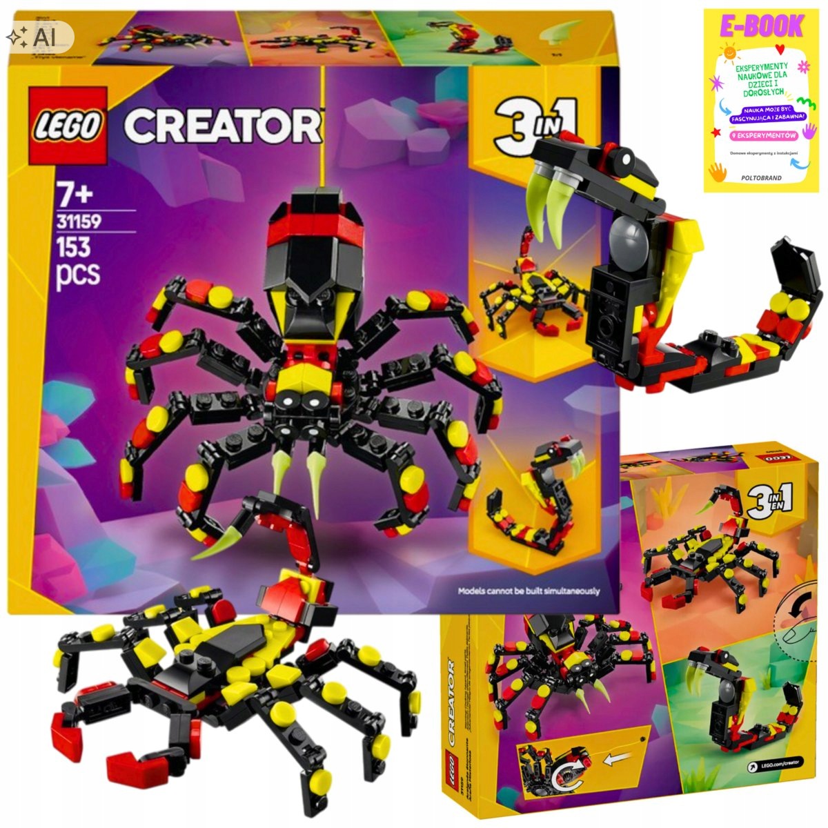 Lego Zwierzęta Creator Dzikie Niezwykły Pająk Dla Dziecka Ebook
