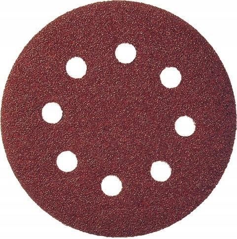 

50x Krążki Ścierne Papier Z Otworami Rzep 125mm 40
