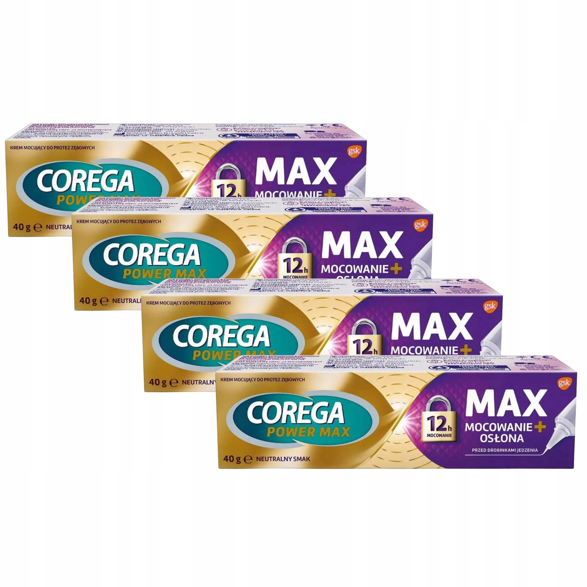 Corega Max Osłona Krem mocujący do protez 40 g