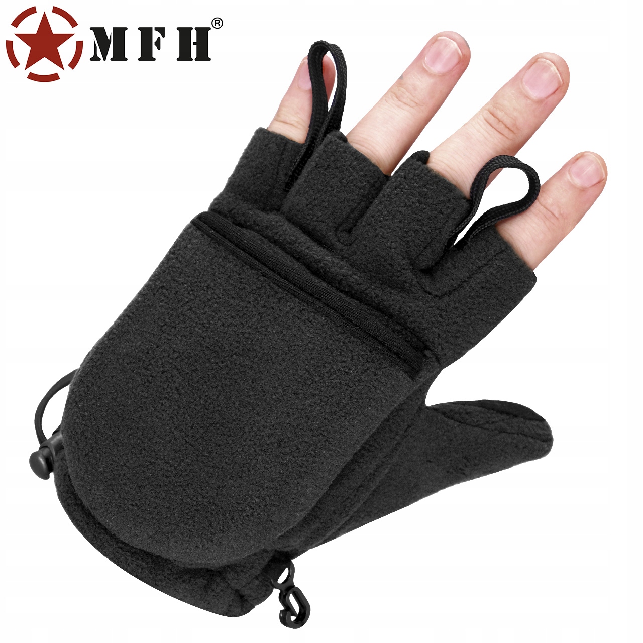 RĘKAWICE ZIMOWE WOJSKOWE POLAROWE MFH Z KLAPKĄ XXL Marka MFH