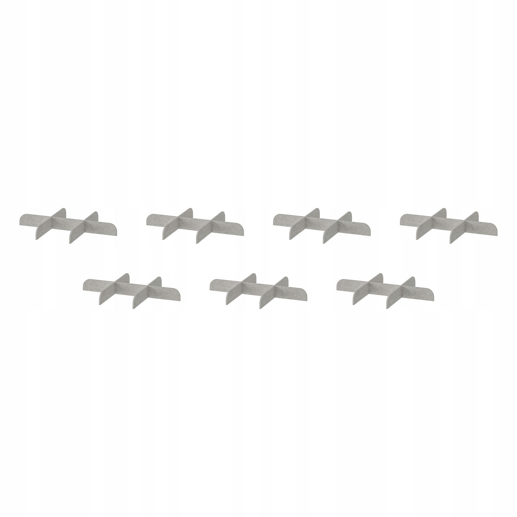 7 ks Přihrádka k podnosu Komplement světle šedá 50x35 cm Pax