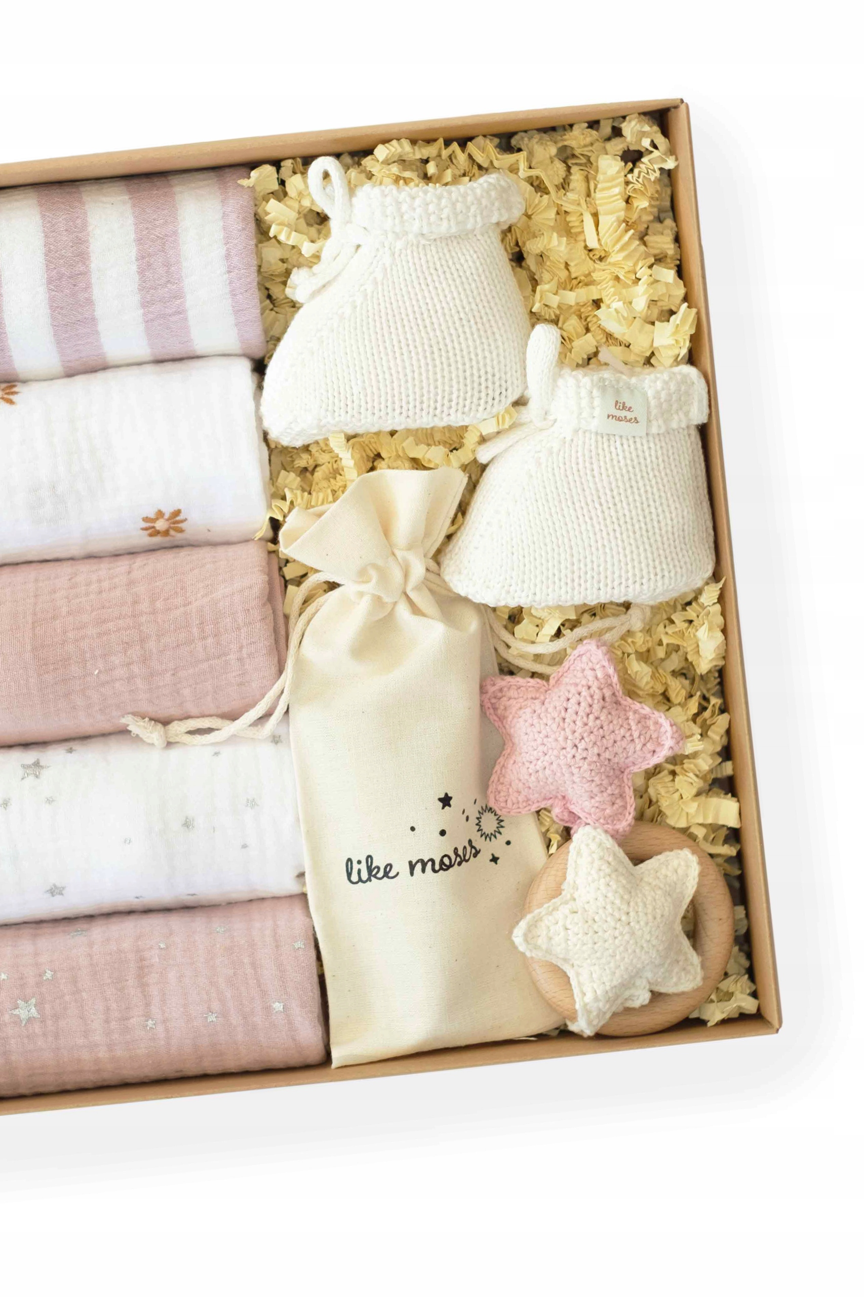PREZENT BABY SHOWER BOX CHRZEST DLA NOWORODKA WYPRAWKA PIELUSZKI GRZECHOTKA Kod producenta ZP-0001