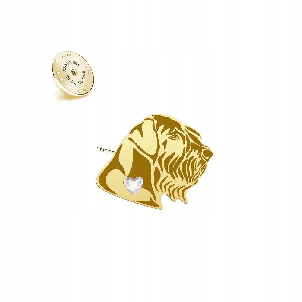 Odznak se psem Šnaucer Obr 925 Dárek Šperky Dedikace Bonus