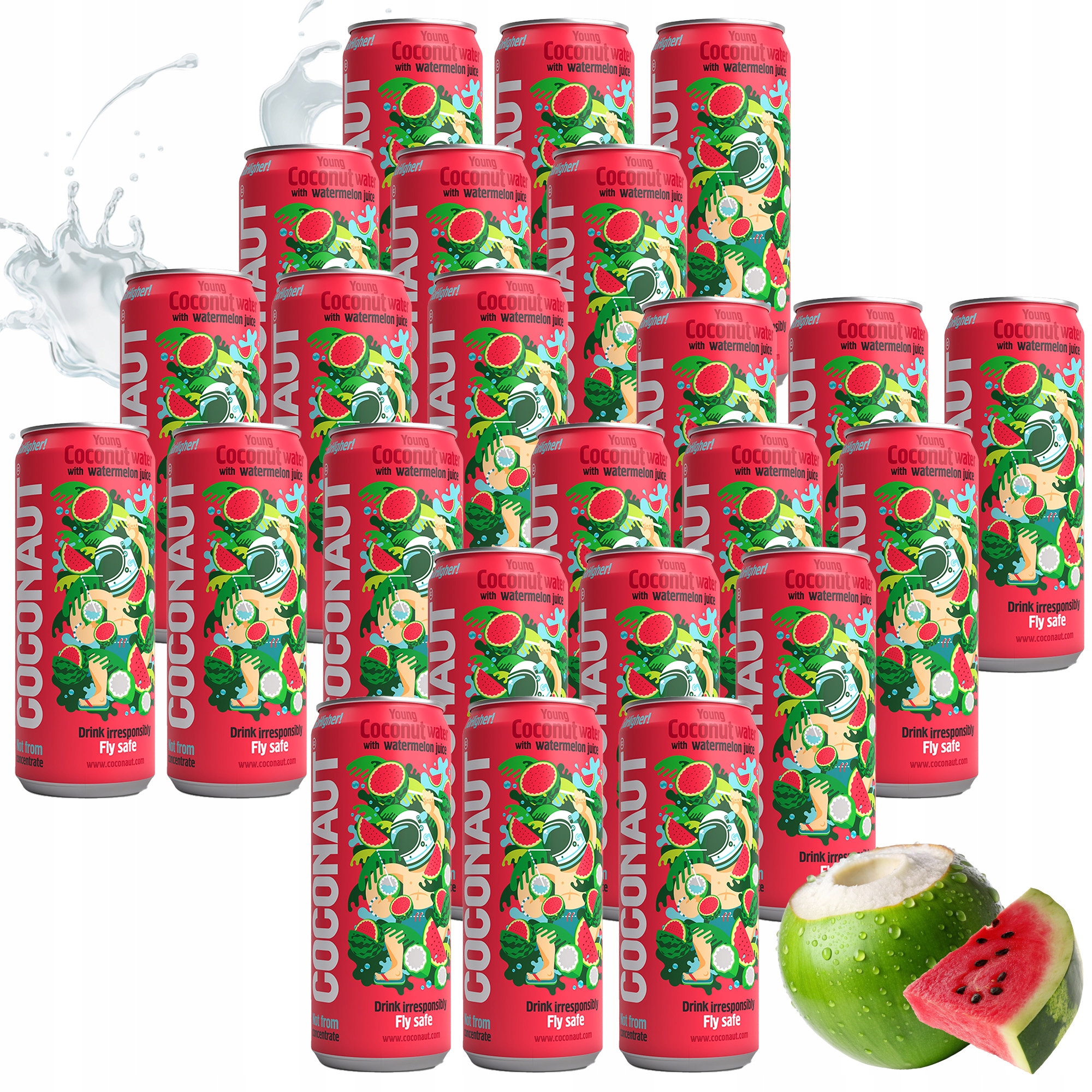 24x Coconaut Melounová Voda z mladého kokosu s melounovou šťávou 320 ml
