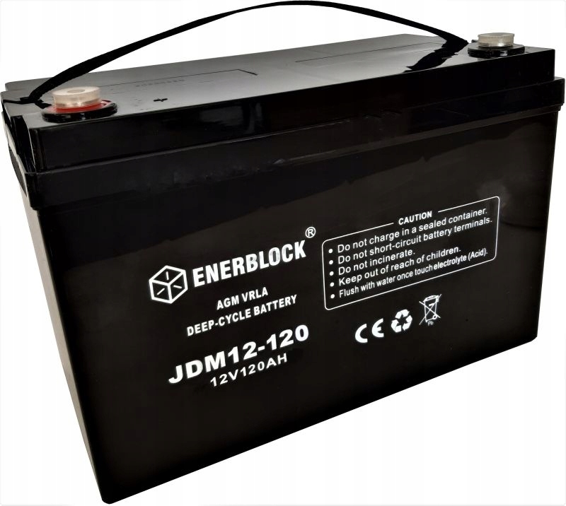 Akumulator kampera Agm Deep-Cycle 120 Ah Enerblock
