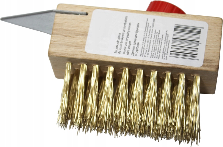 SZCZOTKA DRUCIANA DO CZYSZCZENIA KOSTKI BRUKOWEJ ZE SKROBAKIEM NEO TOOLS EAN (GTIN) 5907558477122
