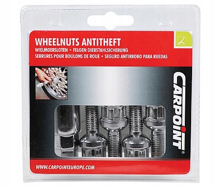 Śruby zabezpieczające M12x1,5x26mm kula, VW, Seat Liczba sztuk 4 szt.