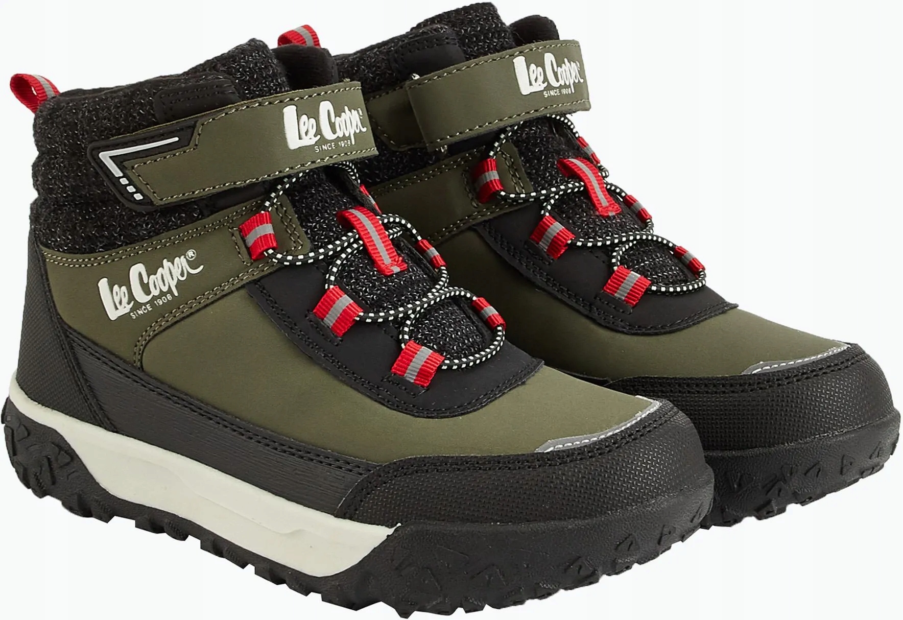 Buty Zimowe Chłopięce Lee Cooper Ocieplane Sportowe Rzep 3758K -33