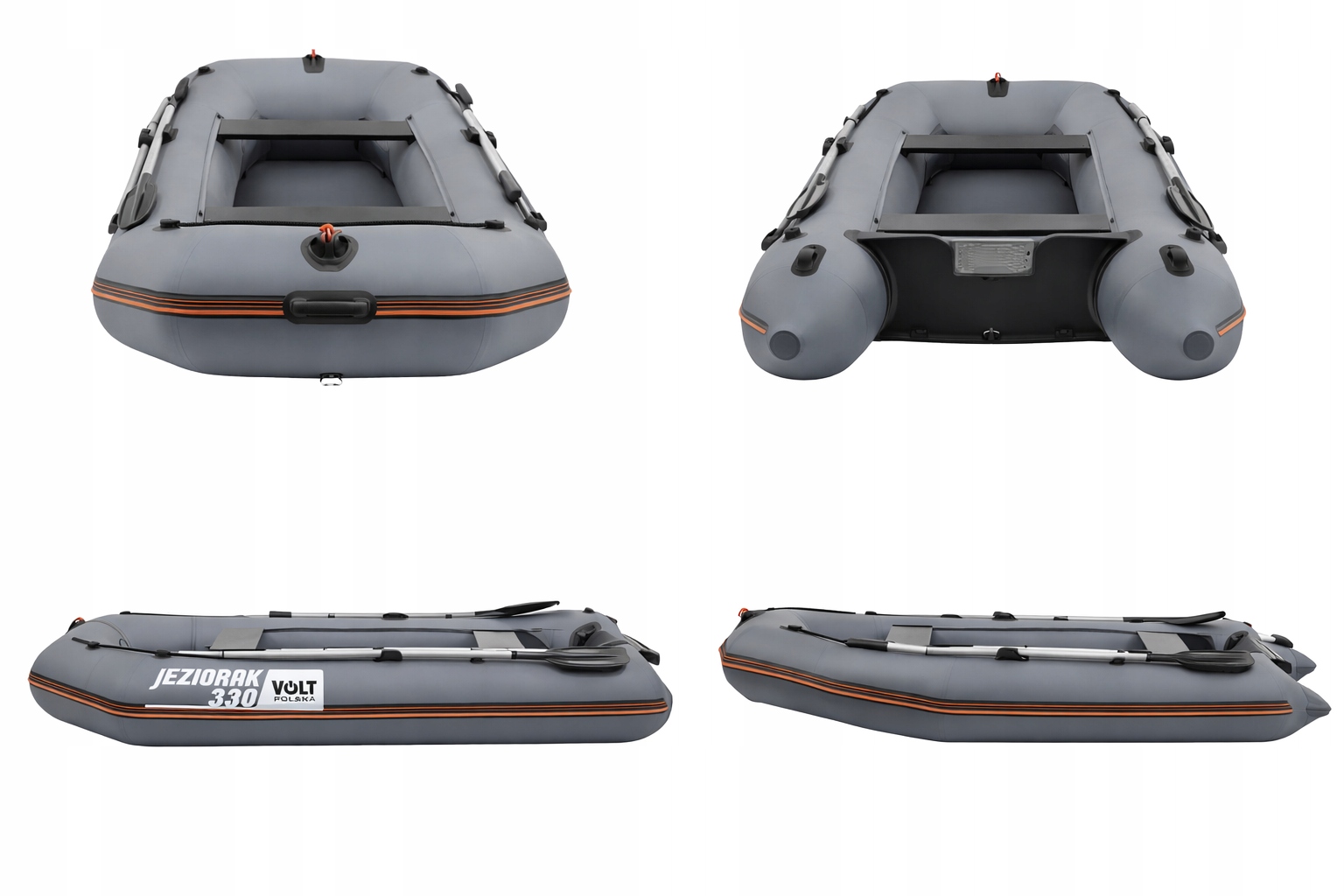 Ponton Jeziorak 330 Dmuchany 6 Osobowy Wędkarski Wiosła Mocny Lekki 330CM