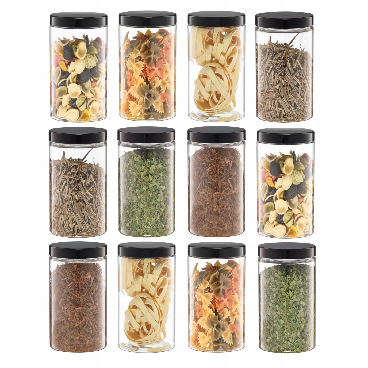 

12x Słoik plastikowy 1250ml pojemnik 1,25L makaron