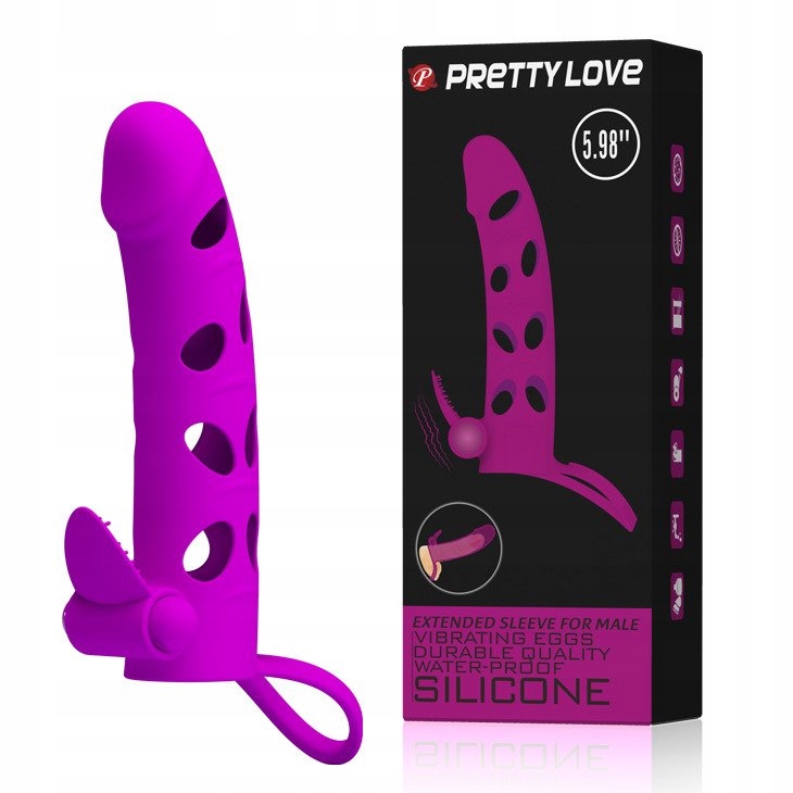 

Wibrująca Nasada na Penisa z Języczkiem PrettyLove