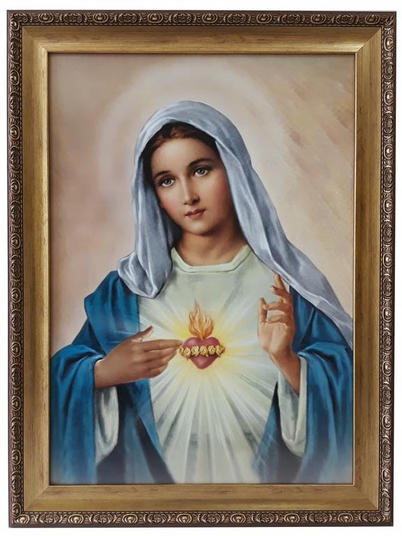 

Obraz Religijny 62x82 Maryi Mari Z Otwartym Sercem