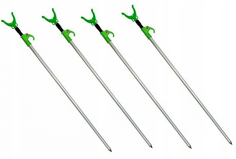 ZESTAW 4x PODPÓRKA WĘDKARSKA RYBY UCHWYT WĘDKE TELESKOPOWA SKŁADANA 50/80cm