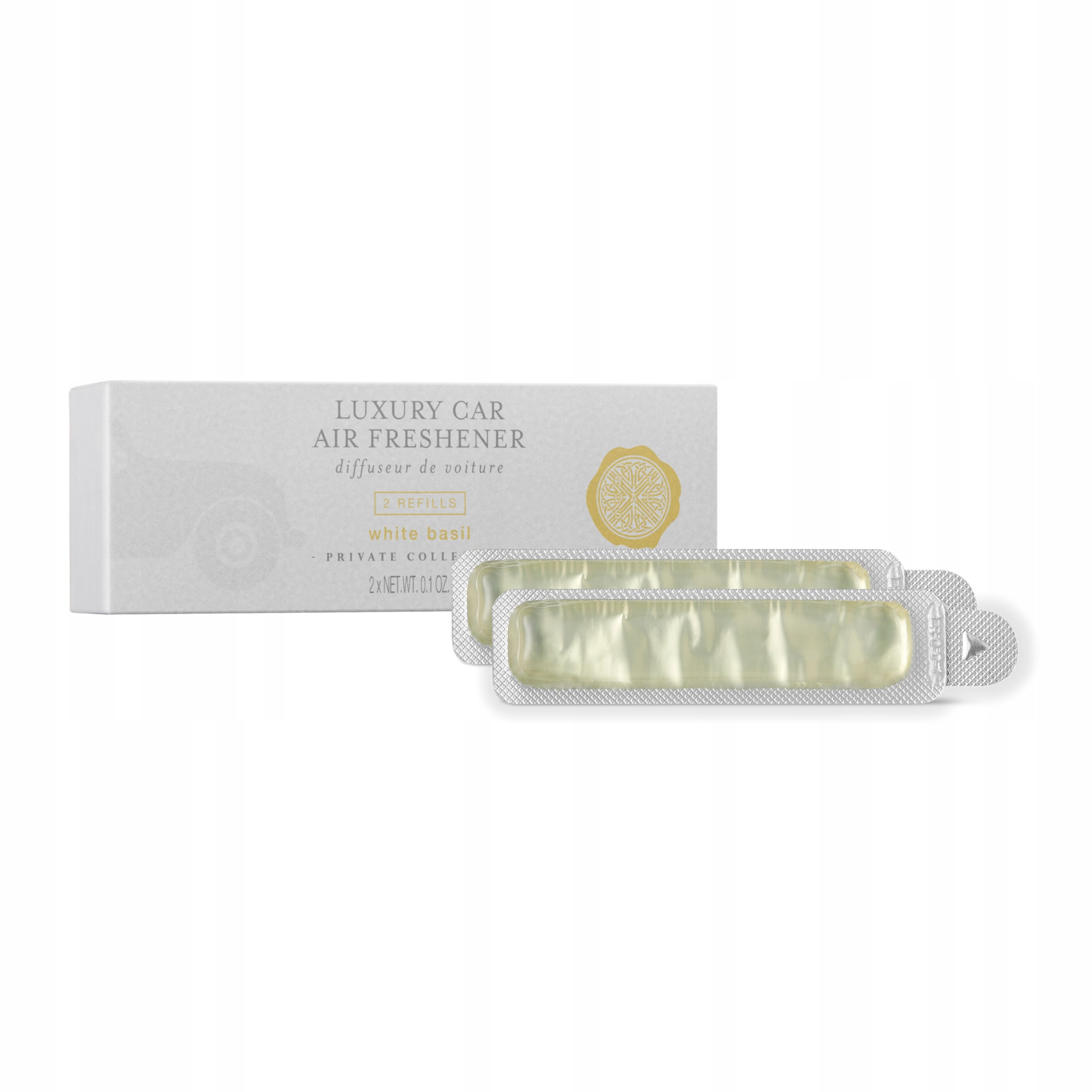 Rituals Zapach do Samochodu Uzupełnienie White Basil, 2x3g