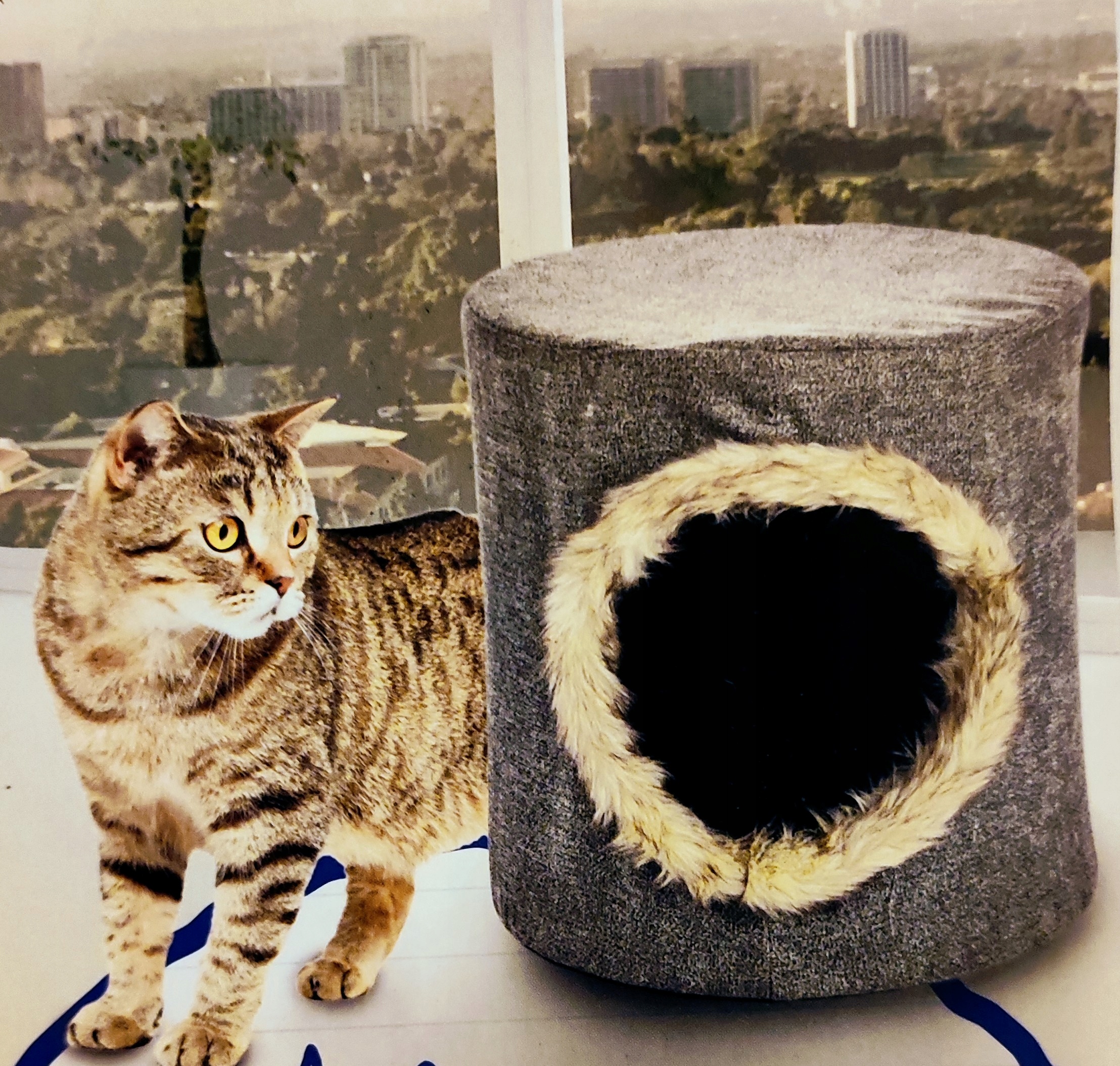 Levně Domeček pro kočky, budka kulatý