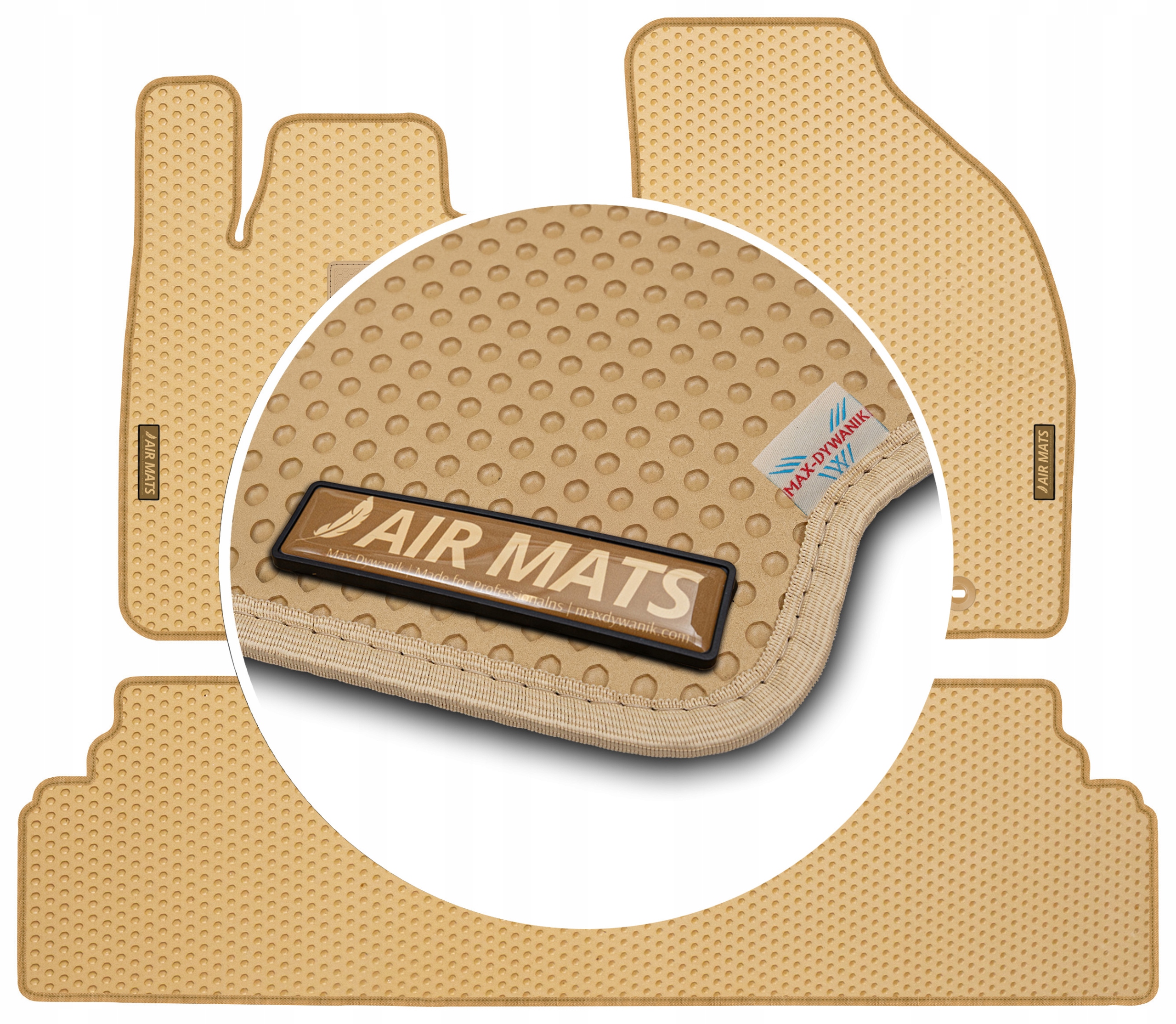 Lexus Rx III 2008-2012 Béžové gumové koberce Eva Air Mats
