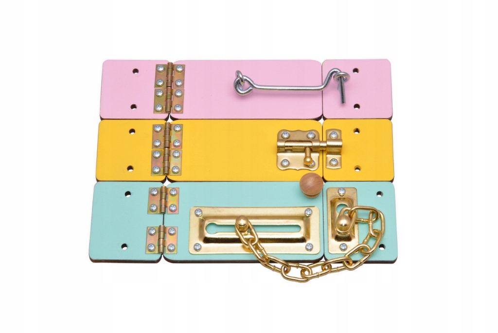 ZESTAW DRZWI Z ZASUWKAMI DO TABLICY MANIPULACYJNEJ TABLICY SENSORYCZNEJ Marka ASZ